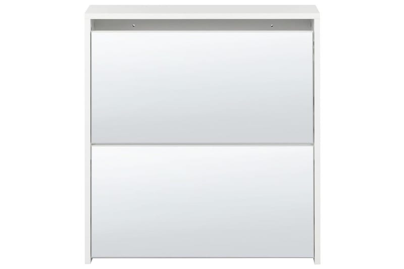 Kenkäkaappi Midfield Valkoinen, hopea, 63x17x67 cm - Valkoinen, hopea, 63x17x67 cm - Säilytys - Kenkäsäilytys