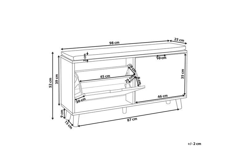 Kenkäkaappi Mineral - Säilytys - Kenkäsäilytys