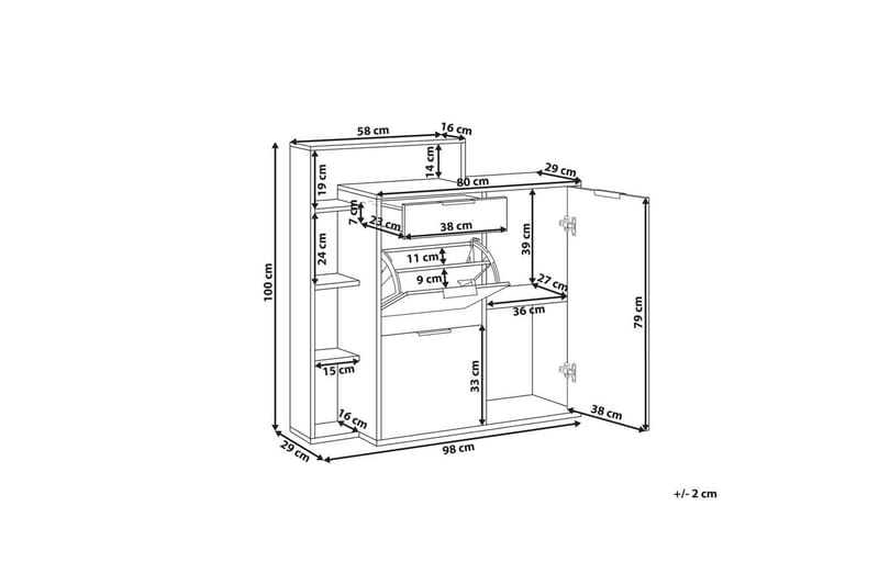 Kenkäkaappi Mirani - Säilytys - Kenkäsäilytys
