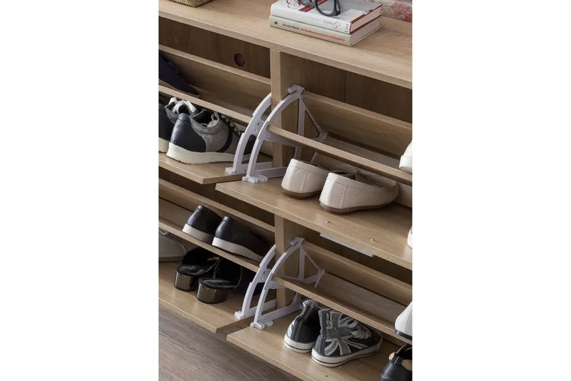 Kenkäkaappi Munuz 120x24 cm - Puu/Luonnonväri - Säilytys - Kenkäsäilytys