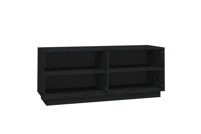 Kenkäkaappi musta 110x34x45 cm täysi mänty - Musta - Säilytys - Kenkäsäilytys - Kenkäteline & kenkähylly