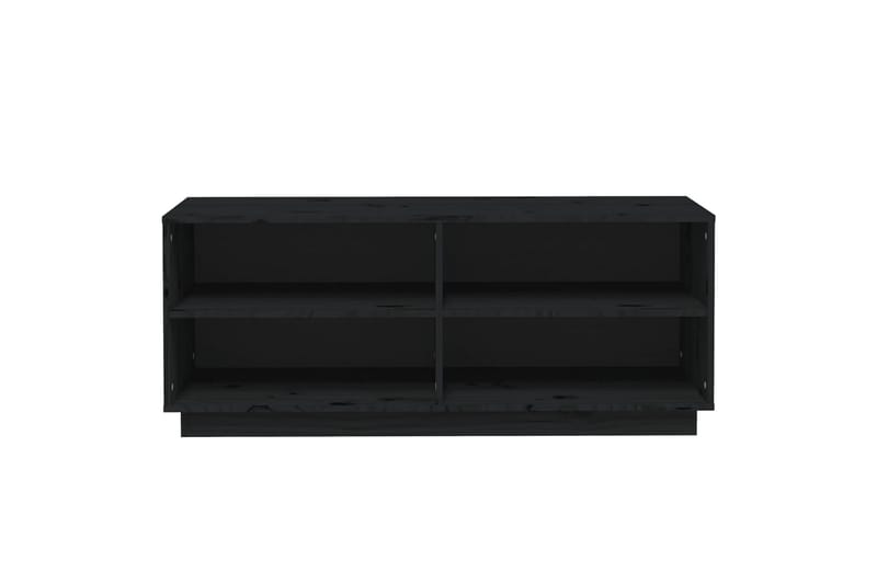 Kenkäkaappi musta 110x34x45 cm täysi mänty - Musta - Säilytys - Kenkäsäilytys - Kenkäteline & kenkähylly