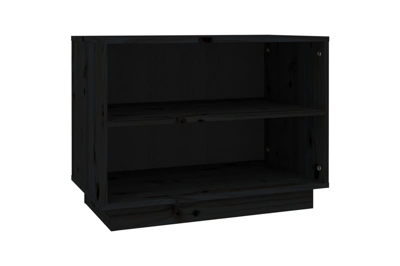 Kenkäkaappi musta 60x34x45 cm täysi mänty - Musta - Säilytys - Kenkäsäilytys
