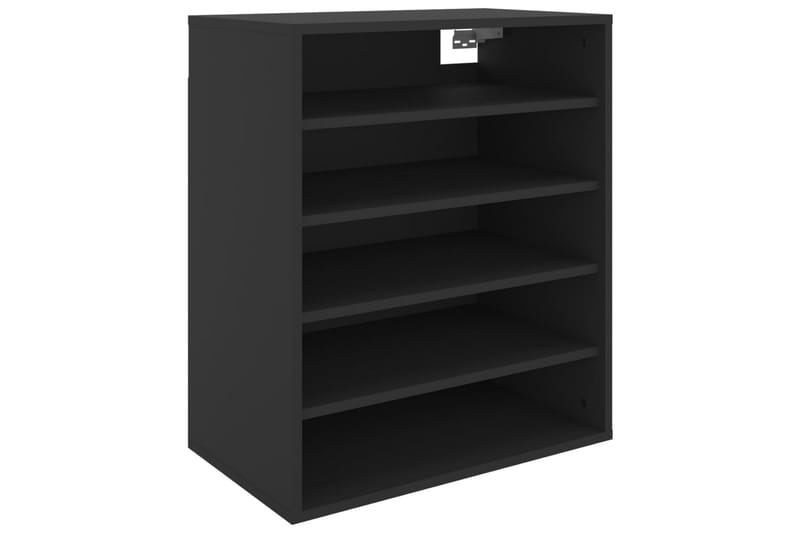 Kenkäkaappi musta 60x35x70 cm lastulevy - Musta - Säilytys - Kenkäsäilytys