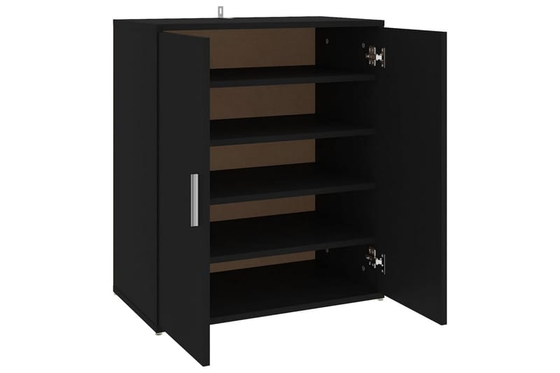 Kenkäkaappi musta 60x35x70 cm lastulevy - Musta - Säilytys - Kenkäsäilytys