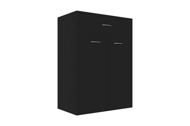 Kenkäkaappi musta 60x35x84 cm lastulevy - Musta - Säilytys - Kenkäsäilytys