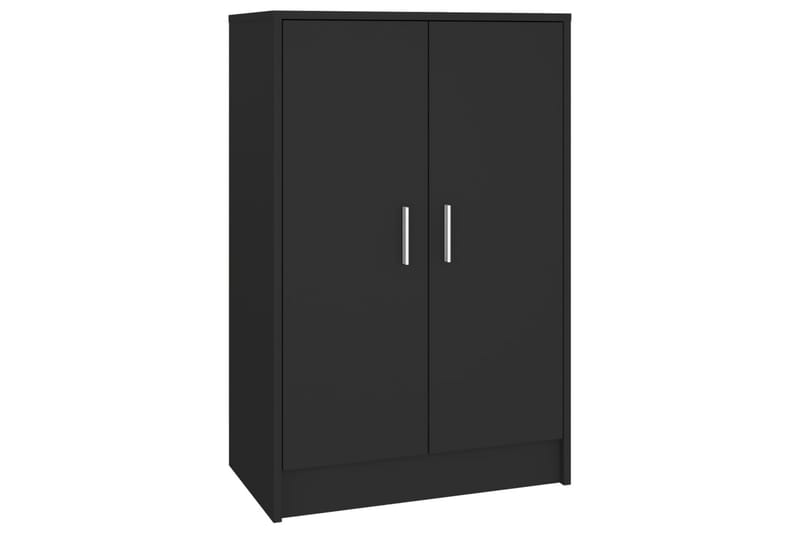 Kenkäkaappi musta 60x35x92 cm lastulevy - Musta - Säilytys - Kenkäsäilytys