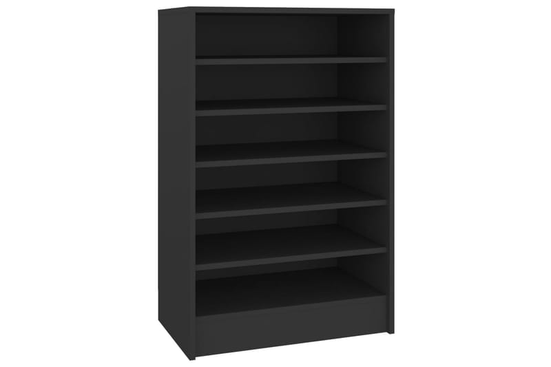 Kenkäkaappi musta 60x35x92 cm lastulevy - Musta - Säilytys - Kenkäsäilytys