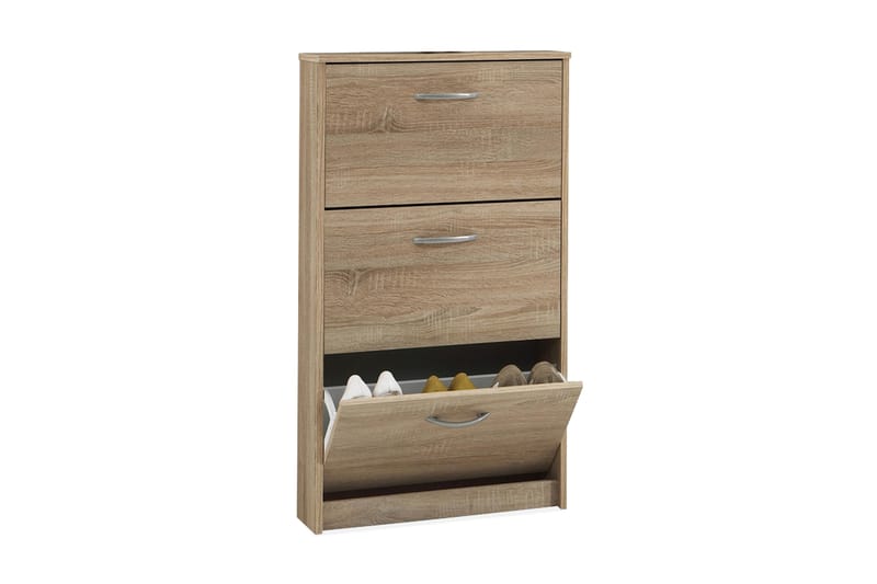 Kenkäkaappi Nolan 59 cm Matala - Tammi - Säilytys - Kenkäsäilytys