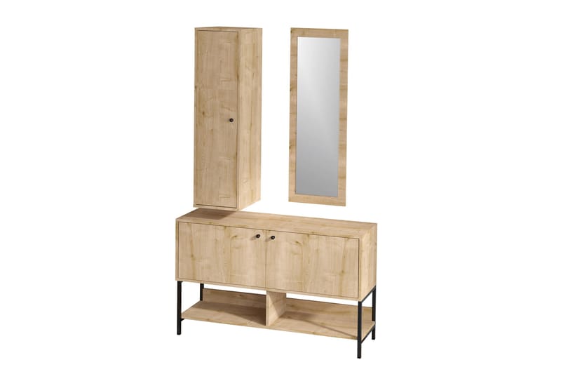 Kenkäkaappi Oriamal 35x120 cm - Luonnonväri - Säilytys - Kenkäsäilytys