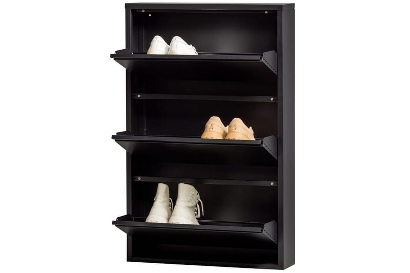 Kenkäkaappi Sabine - Musta - Säilytys - Kenkäsäilytys