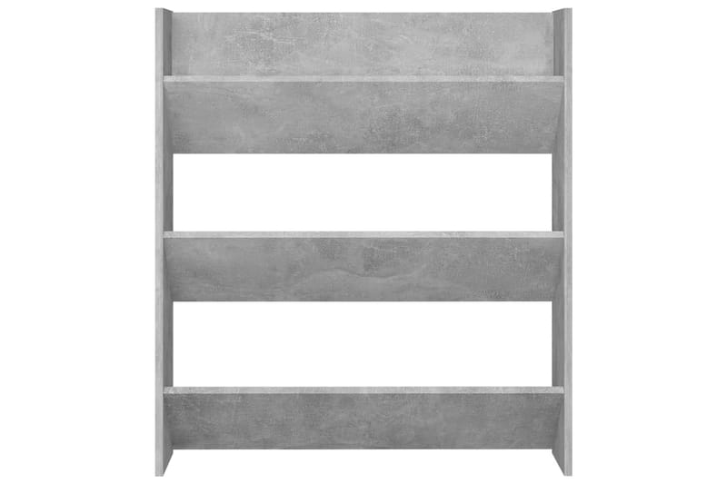 Seinäkenkäkaapit 2 kpl betoninharmaa 80x18x90 cm lastulevy - Säilytys - Kenkäsäilytys - Kenkäkaappi