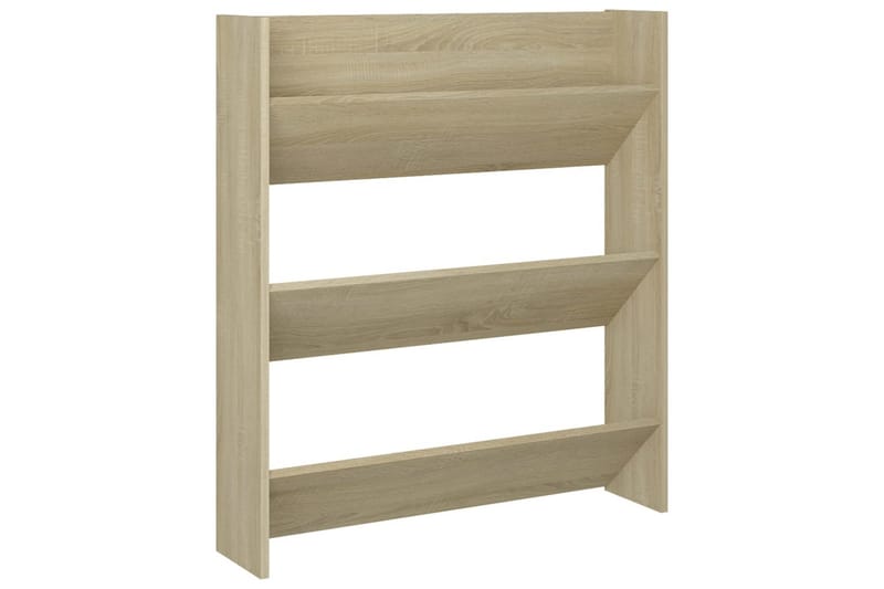 Seinäkenkäkaapit 2 kpl Sonoma-tammi 80x18x90 cm lastulevy - Säilytys - Kenkäsäilytys - Kenkäkaappi