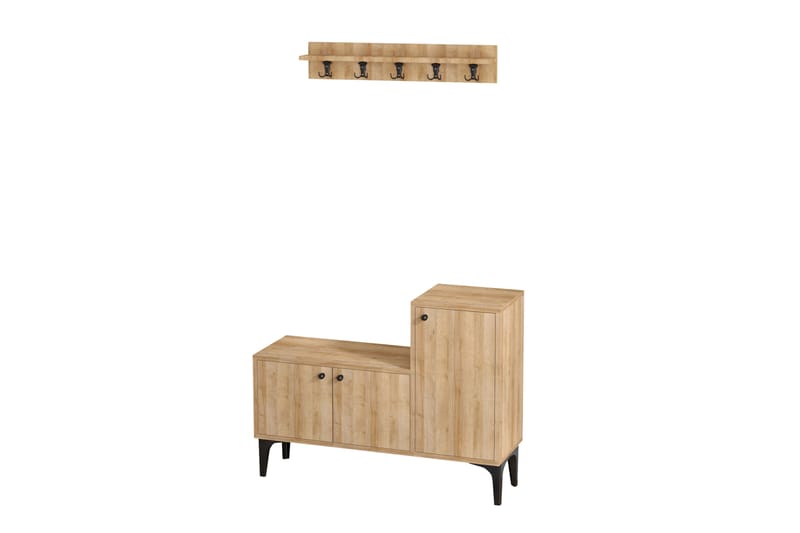 Kenkäkaappi Simonara 100x35 cm - Luonnonväri - Säilytys - Kenkäsäilytys