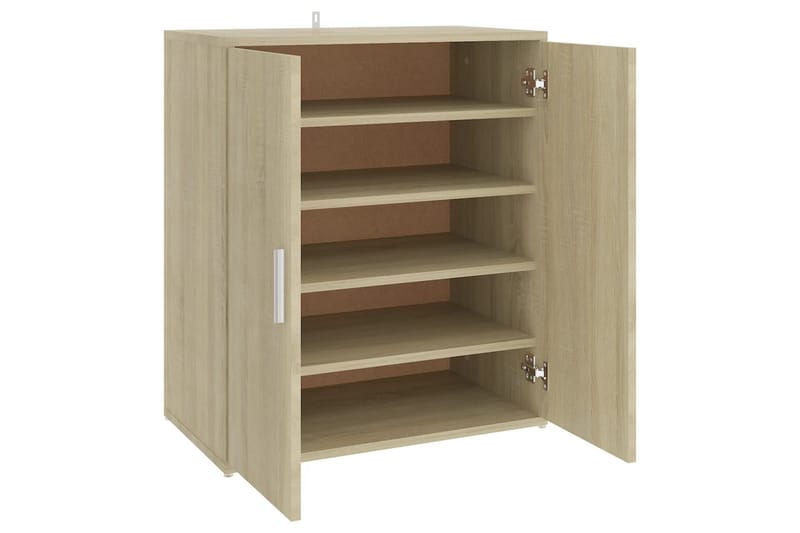 Kenkäkaappi Sonoma-tammi 60x35x70 cm lastulevy - Ruskea - Säilytys - Kenkäsäilytys