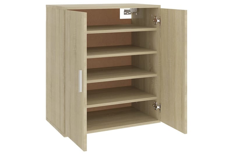 Kenkäkaappi Sonoma-tammi 60x35x70 cm lastulevy - Ruskea - Säilytys - Kenkäsäilytys