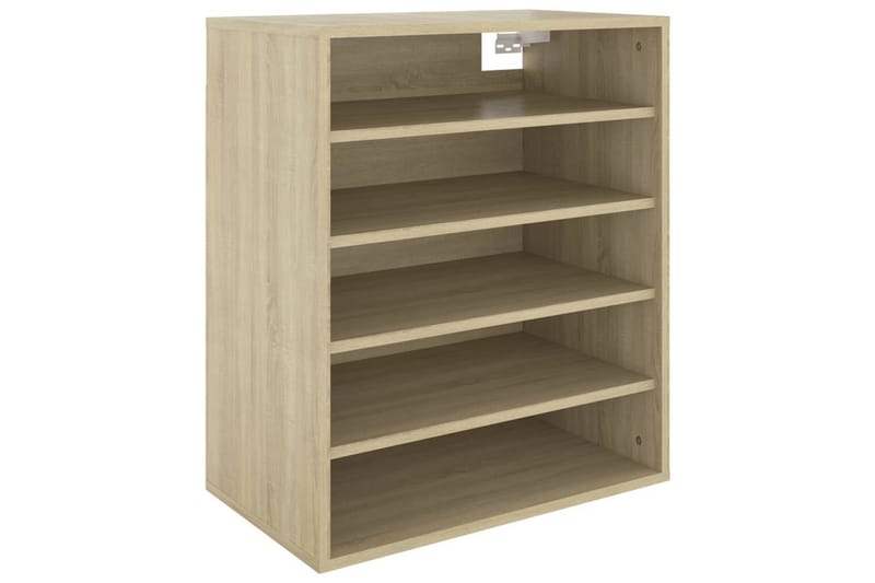 Kenkäkaappi Sonoma-tammi 60x35x70 cm lastulevy - Ruskea - Säilytys - Kenkäsäilytys