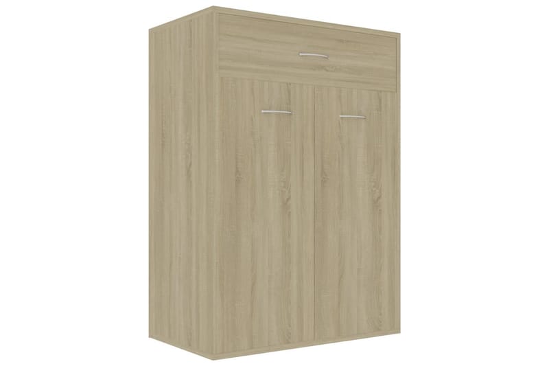 Kenkäkaappi Sonoma-tammi 60x35x84 cm lastulevy - Ruskea - Säilytys - Kenkäsäilytys
