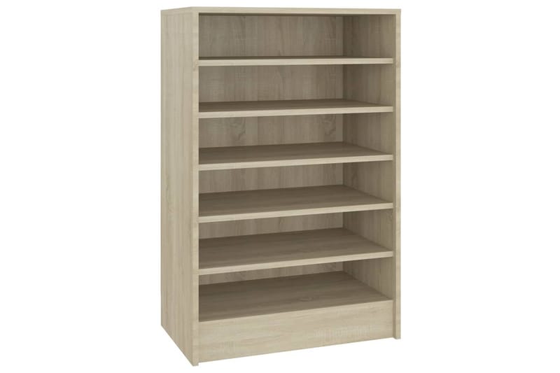 Kenkäkaappi Sonoma-tammi 60x35x92 cm lastulevy - Ruskea - Säilytys - Kenkäsäilytys