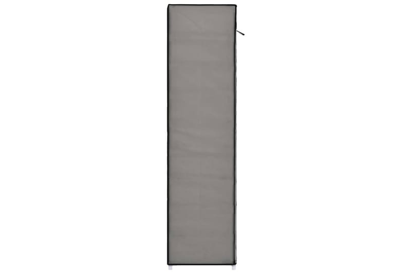 Kenkäkaappi suojalla harmaa 115x28x110 cm kangas - Harmaa - Säilytys - Kenkäsäilytys
