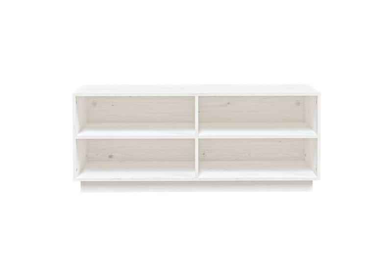 Kenkäkaappi valkoinen 110x34x45 cm täysi mänty - Valkoinen - Säilytys - Kenkäsäilytys - Kenkäteline & kenkähylly