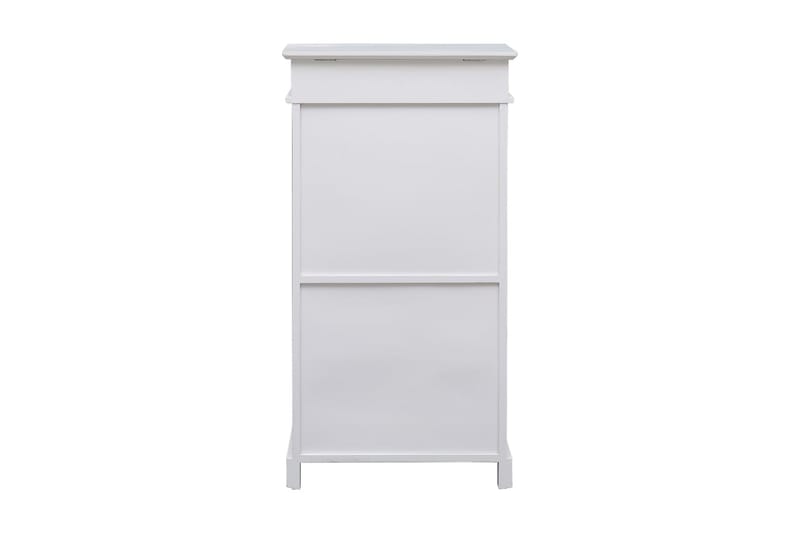 Kenkäkaappi valkoinen 50x28x98 cm keisaripuu - Valkoinen - Säilytys - Kenkäsäilytys