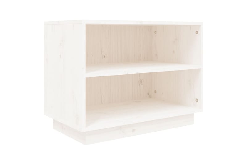 Kenkäkaappi valkoinen 60x34x45 cm täysi mänty - Valkoinen - Säilytys - Kenkäsäilytys