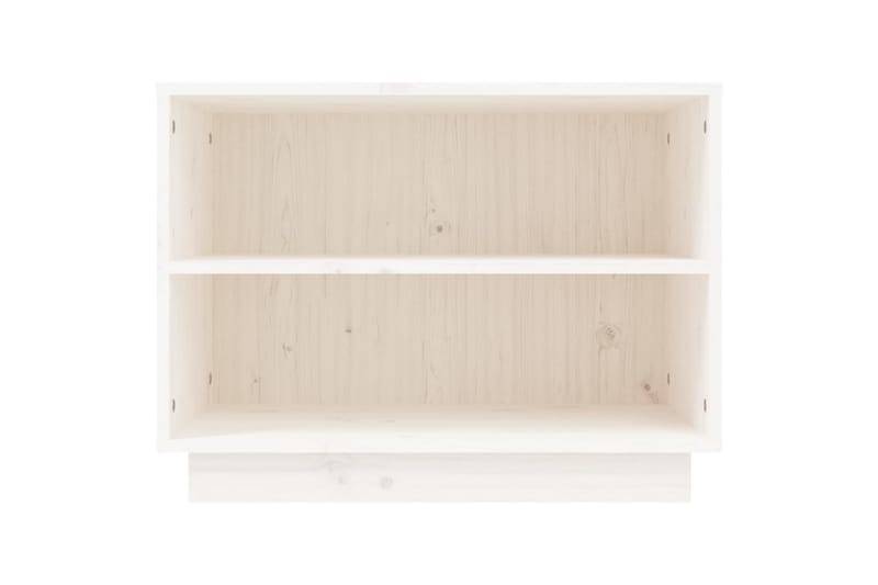 Kenkäkaappi valkoinen 60x34x45 cm täysi mänty - Valkoinen - Säilytys - Kenkäsäilytys