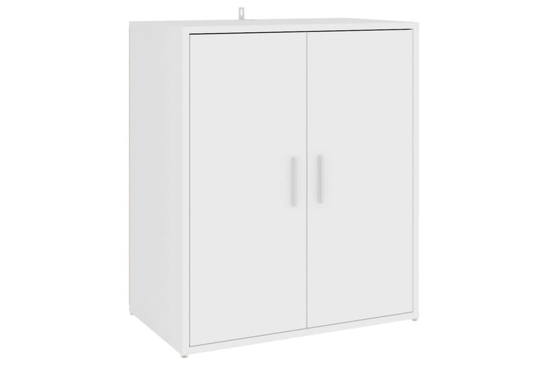 Kenkäkaappi valkoinen 60x35x70 cm lastulevy - Valkoinen - Säilytys - Kenkäsäilytys