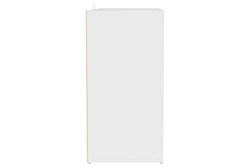 Kenkäkaappi valkoinen 60x35x70 cm lastulevy - Valkoinen - Säilytys - Kenkäsäilytys