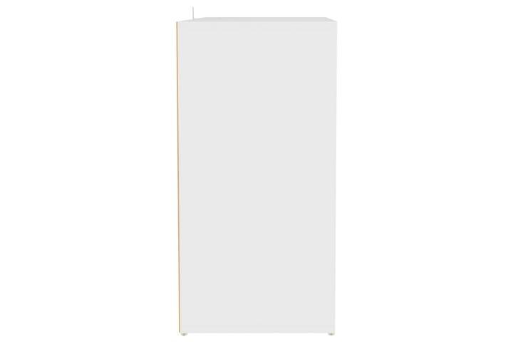 Kenkäkaappi valkoinen 60x35x70 cm lastulevy - Valkoinen - Säilytyskaappi - Kenkäsäilytys - Eteisen säilytys - Kenkäkaappi