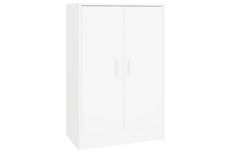Kenkäkaappi valkoinen 60x35x92 cm lastulevy - Valkoinen - Säilytys - Kenkäsäilytys