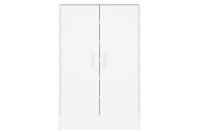 Kenkäkaappi valkoinen 60x35x92 cm lastulevy - Valkoinen - Säilytys - Kenkäsäilytys