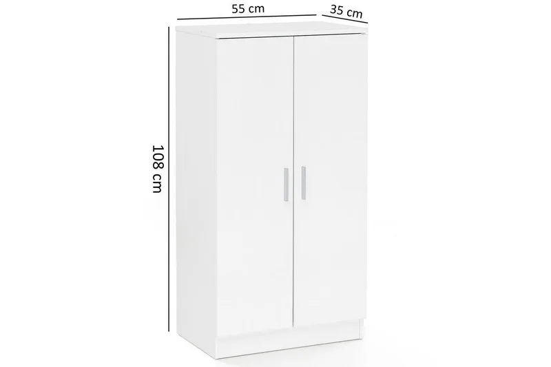 Kenkäkaappi Wohnling Kalvopäällystetty lastulevy 7 lokeroa eteiskaluste - Säilytys - Kenkäsäilytys