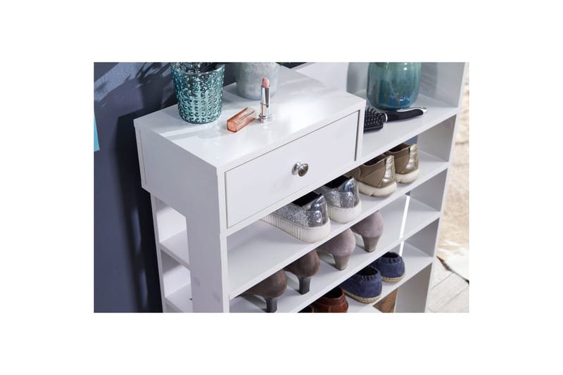 Kenkäkaappi Wohnling Kalvopäällystetty lastulevy avohylly 1 laatikko - Säilytys - Kenkäsäilytys - Kenkäteline & kenkähylly