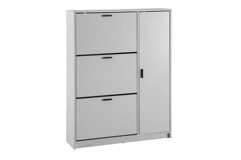 Kenkäkaappi Wohnling kolmella käännettävällä lokerolla ja yhdellä melamiinipinnoitetulla Mdf-ovella, moderni, undefined