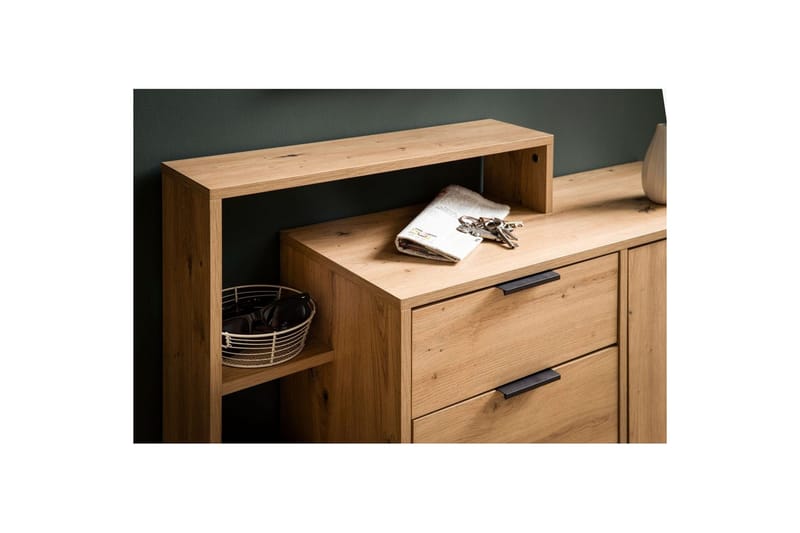 Kenkäkaappi Wohnling Massa 2 ulos käännettävää lokeroa 12 parille kalvopinnoitettua lastulevyä ja 1 ovi hylly - Säilytys - Kenkäsäilytys