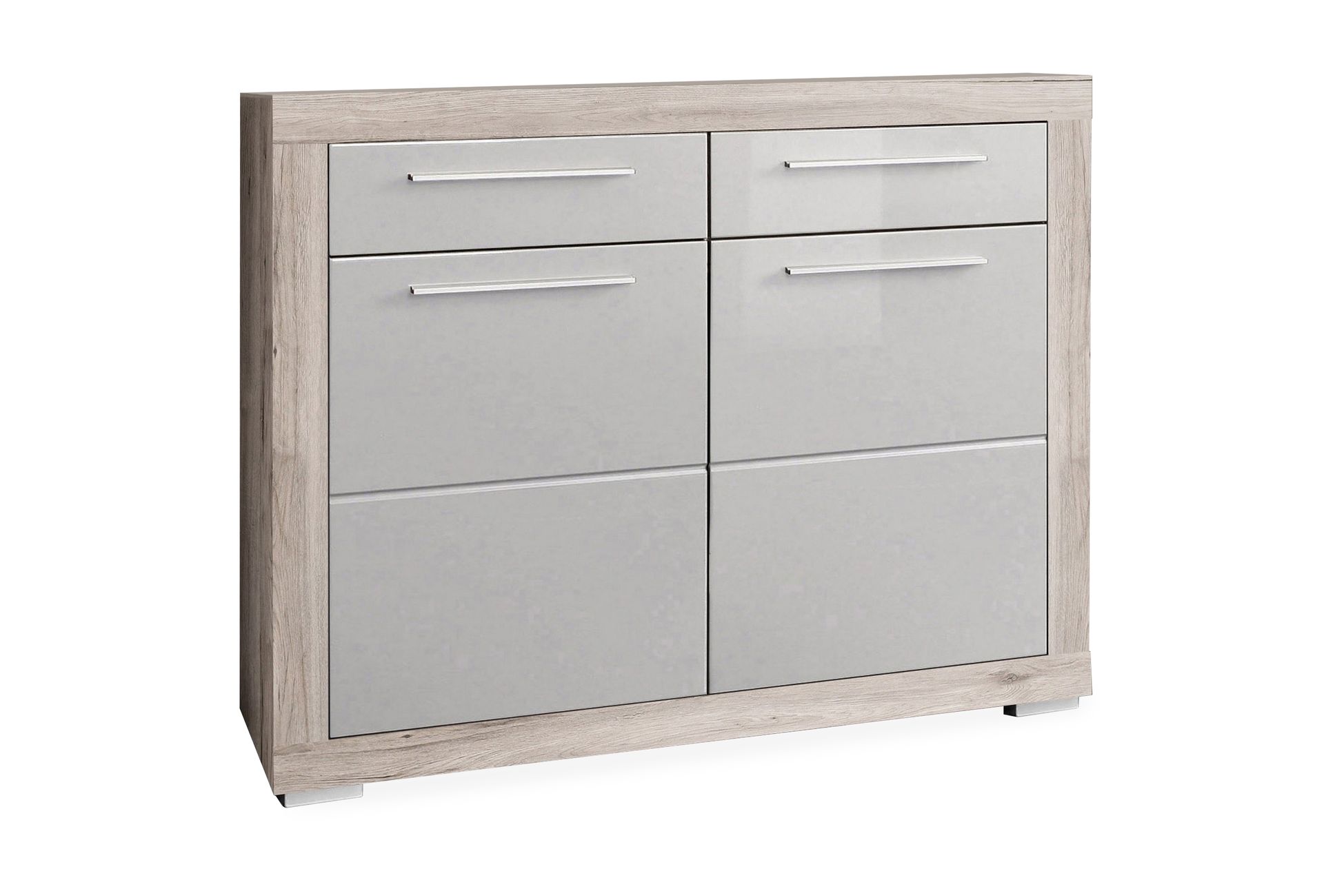 Kenkäkaappi Perrins 119 cm - Ruskea/Valkoinen - Säilytys - Kenkäsäilytys