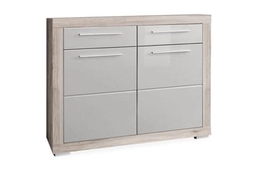 Kenkäkaappi Perrins 119 cm - Ruskea/Valkoinen - Säilytys - Kenkäsäilytys