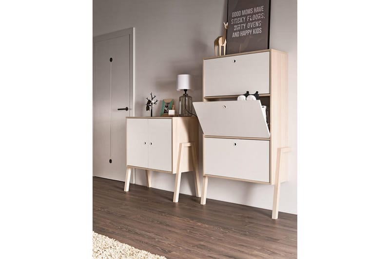 Kenkäsäilytin Spot Puu/Luonnonväri/Valkoinen - VOX - Säilytys - Kenkäsäilytys