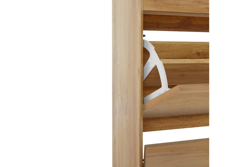 Kenkäsäilytys Ezra 3 Flaps 60x24x125 cm, Wotan tammi - 60x24x125 cm, Wotan tammi - Säilytys - Kenkäsäilytys