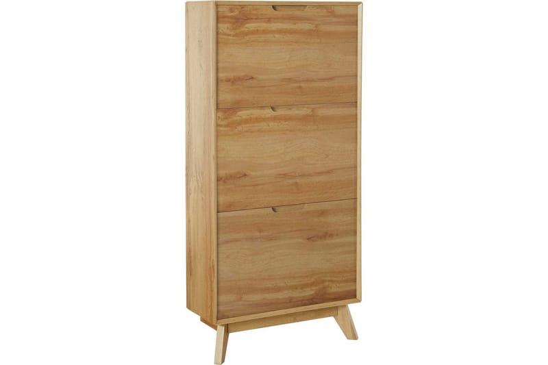 Kenkäsäilytys Ezra 3 Flaps 60x24x125 cm, Wotan tammi, 60x24x125 cm, Wotan tammi