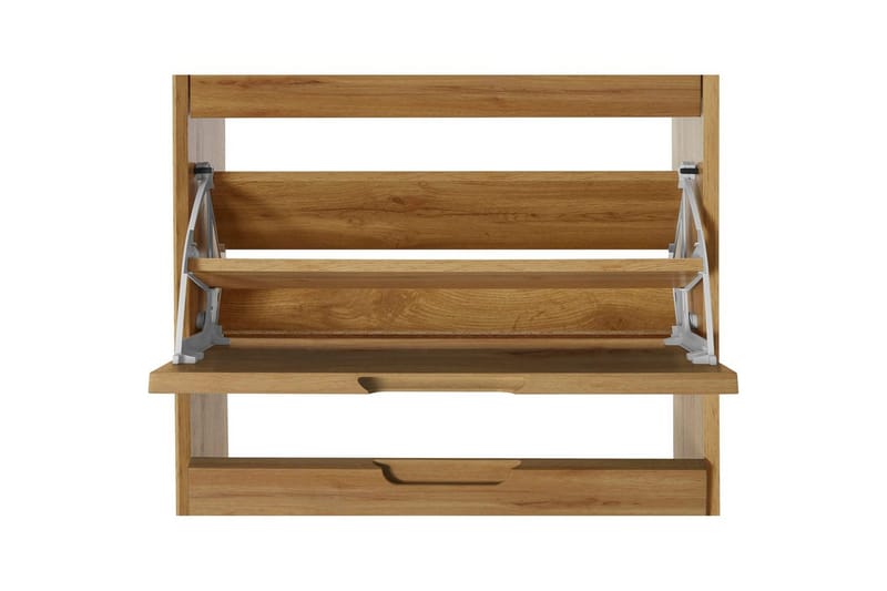 Kenkäsäilytys Ezra 3 Flaps 60x24x125 cm, Wotan tammi - 60x24x125 cm, Wotan tammi - Säilytys - Kenkäsäilytys