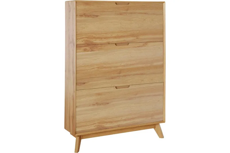 Kenkäsäilytys Ezra 3 Flaps 89x24x125 cm, Wotan tammi, 89x24x125 cm, Wotan tammi