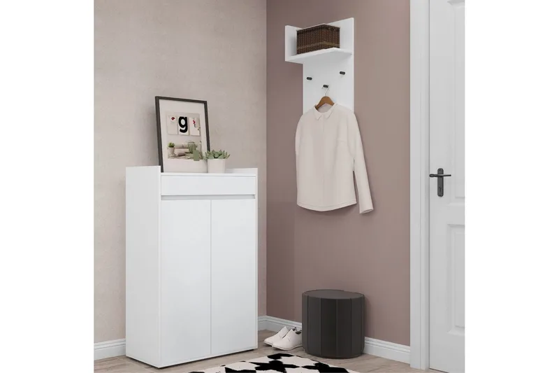 Kenkäsäilytys Kosmo Valkoinen - Valkoinen - Säilytys - Kenkäsäilytys