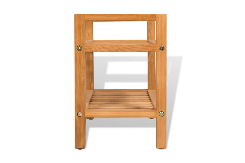 Kenkäteline 2:lla hyllyllä 49,5x27x40 cm täystammi - Ruskea - Säilytys - Kenkäsäilytys
