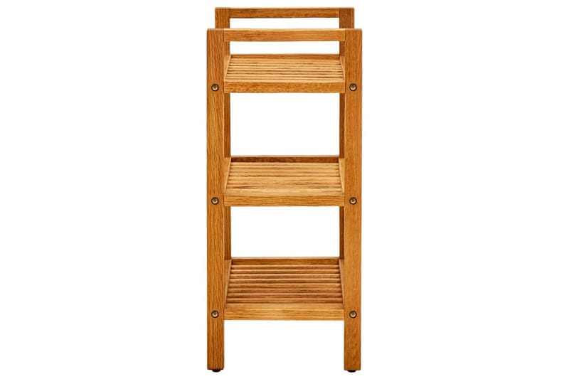Kenkäteline 3 hyllyä 50x27x60 cm täystammi - Ruskea - Säilytys - Kenkäsäilytys