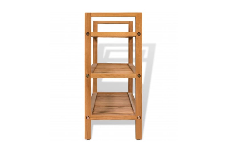 Kenkäteline 3:lla hyllyllä 100x27x59,5 cm täystammi - Ruskea - Säilytys - Kenkäsäilytys