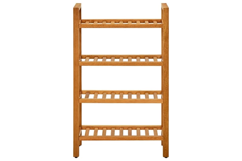 Kenkäteline 4 hyllyä 50x27x80 cm täystammi - Ruskea - Säilytys - Kenkäsäilytys