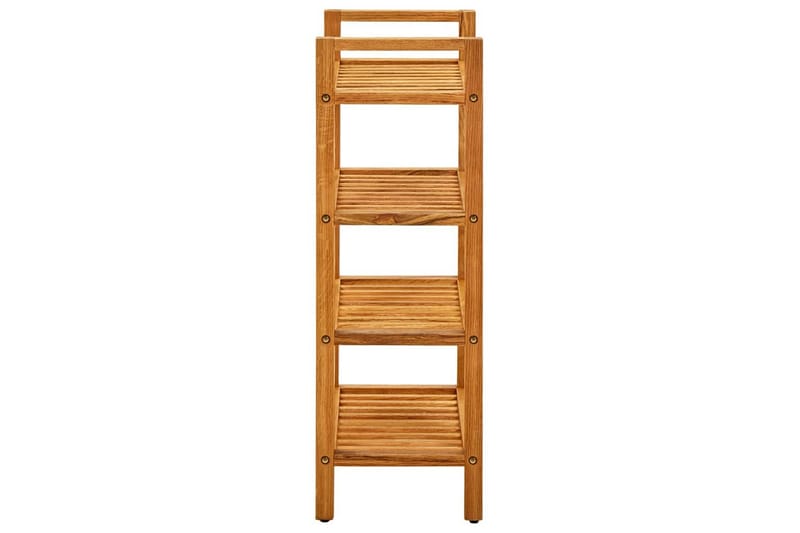 Kenkäteline 4 hyllyä 50x27x80 cm täystammi - Ruskea - Säilytys - Kenkäsäilytys
